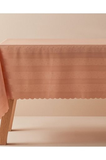 English Home Polyester 150 x 200 cm Dikdörtgen Masa Örtüsü Pembe
