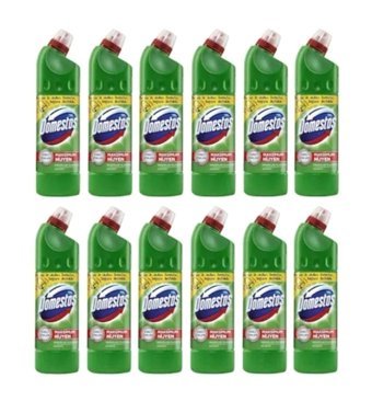 Domestos Dağ Esintisi Banyo-Ev-Mutfak İçin Konsantre Sıvı Çamaşır Suyu 12x750 ml