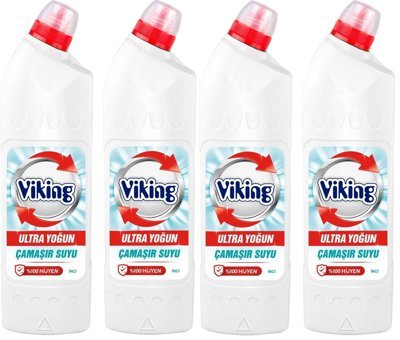 Viking İnci Banyo-Mutfak İçin Konsantre Jel Çamaşır Suyu 4x750 ml