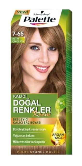 Schwarzkopf Palette Doğal Renkler 7.65 Altın Çikolata Krem Saç Boyası 50 ml