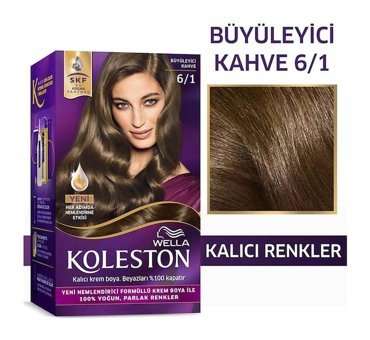 Wella Koleston Kit 6.1 Büyüleyici Kahve Krem Saç Boyası 50 Ml