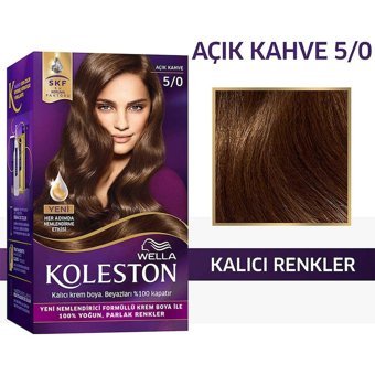 Wella Koleston Kit 5.0 Açık Kahve Krem Saç Boyası 50 Ml
