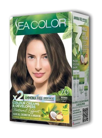 Sea Color Set 7.0 Kumral Krem Saç Boyası 50 ml