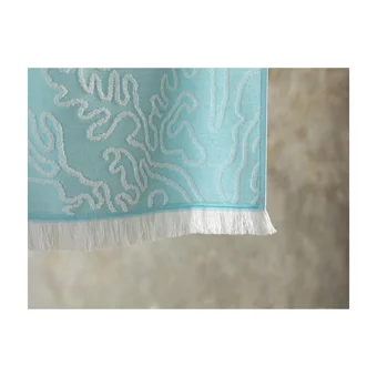 English Home Turtle Pamuklu Polyester Plaj Havlusu Mavi