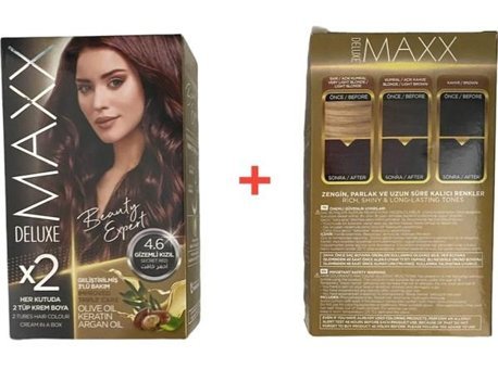 Maxx Deluxe Beauty Expert 4.6 Gizemli Kızıl Krem Saç Boyası 60 Ml
