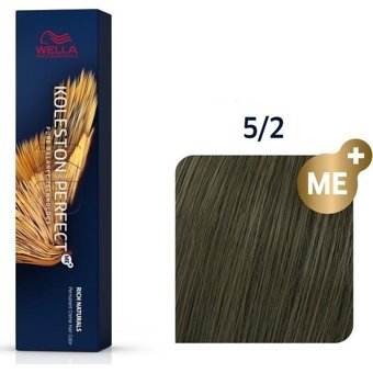 Wella Koleston Perfect Me+ 5.2 Açık Kahve Mat Krem Saç Boyası 60 Ml