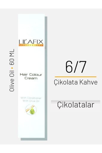 Lilafix With Olive Oil 6.7 Çikolata Kahve Krem Saç Boyası 60 ml