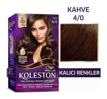 Wella Koleston Kit 4.0 Kahve Krem Saç Boyası 50 Ml