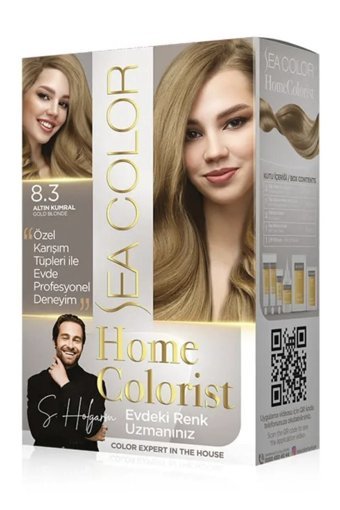Sea Color Home Colorist 8.3 Altın Kumral Krem Saç Boyası 50 ml