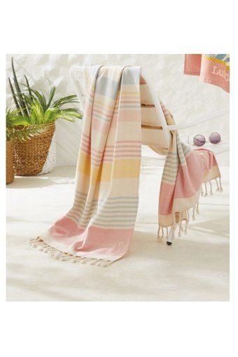 Cottontherapy Lulu Pamuklu Plaj Havlusu Çok Renkli