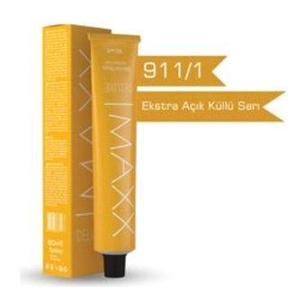 Maxx Deluxe 911.1 Ekstra Açıcı Viyole Sarı Krem Saç Boyası 60 Ml