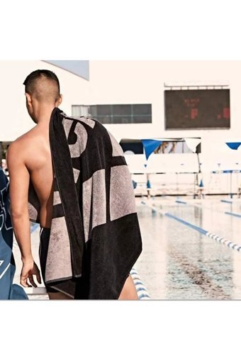 Arena Pool Smart Polyester Plaj Havlusu Siyah