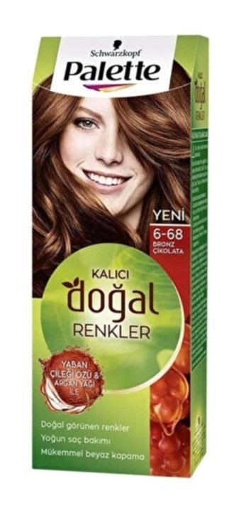 Schwarzkopf Palette Doğal Renkler 6.68 Krem Saç Boyası 50 ml