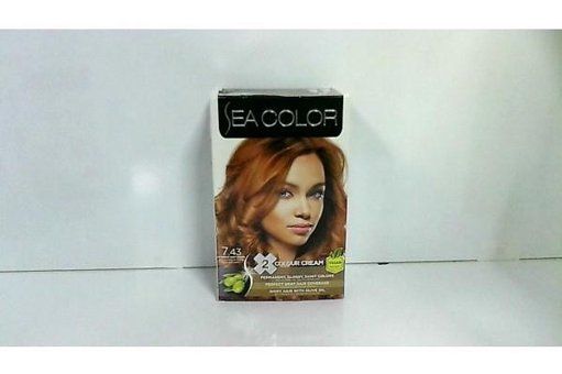 Sea Color Zeytinyağı Formülü 7.43 Koyu Bakır Krem Saç Boyası 50 ml
