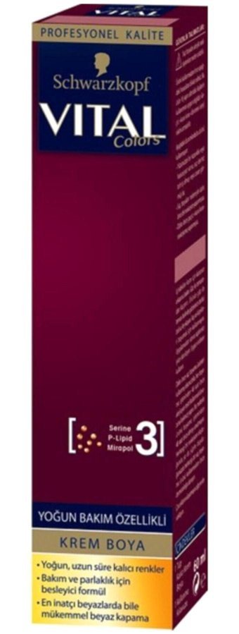 Schwarzkopf Vital Colors 7.1 Küllü Kumral Krem Saç Boyası 60 ml