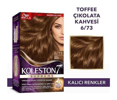 Wella Koleston Supreme 673 Çikolata Kahve Krem Saç Boyası 50 Ml
