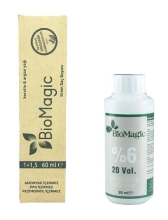 BioMagic Keratin & Argan Yağı 4.00 Kahve Amonyaksız Krem Saç Boyası 60 Ml