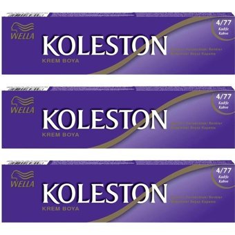 Wella Koleston 4.77 Kadife Kahve Krem Saç Boyası 3x50 Ml
