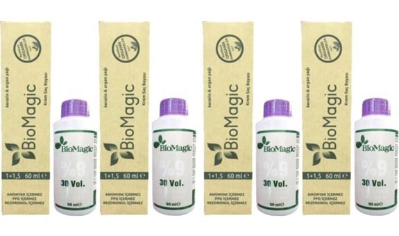 BioMagic Keratin & Argan Yağı 9.72 Küllü Sarı Organik Amonyaksız Krem Saç Boyası 60 Ml