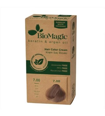 BioMagic Keratin & Argan Yağı 7.0 Kumral Krem Saç Boyası 60 Ml