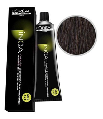 L'oréal Paris İnoa 5.5 Açık Kahve Akaju Krem Saç Boyası 60 Ml