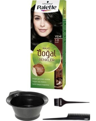Schwarzkopf Palette Naturel 1.0 Siyah Krem Saç Boyası 50 ml