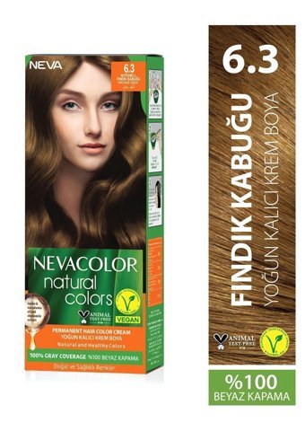 Nevacolor Natural Colors 6.3 Fındık Kabuğu Krem Saç Boyası 50 Ml
