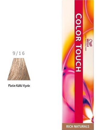 Wella Color Touch 9.16 Platin Küllü Krem Saç Boyası 60 Ml