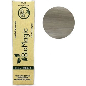 BioMagic Keratin & Argan Yağı 00.81 Kumral Dore Organik Amonyaksız Krem Saç Boyası 60 Ml