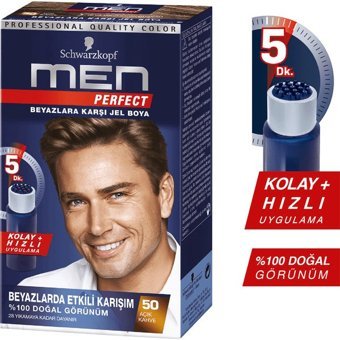 Wella Men Perfect 50 Açık Kahve Jel Erkek Saç Boyası 50 Ml
