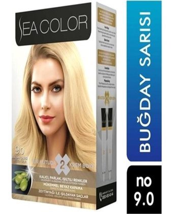 Sea Color Colour Cream 9.0 Buğday Sarısı Krem Saç Boyası 50 ml