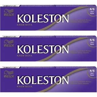 Wella Koleston 4.6 Kızıl Viyole Krem Saç Boyası 3x50 Ml