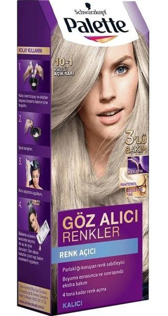 Schwarzkopf Palette Göz Alıcı Renkler 45301 Küllü Açık Sarı Krem Saç Boyası 50 ml