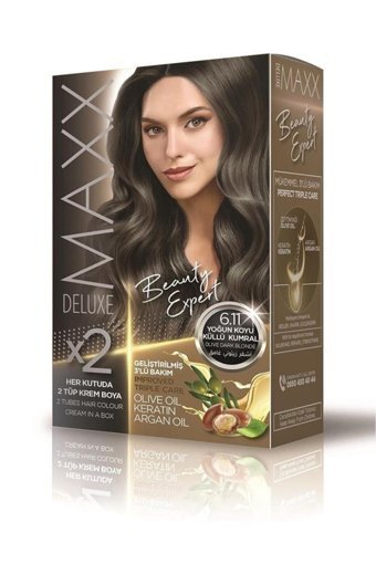 Maxx Deluxe 6.11 Yoğun Koyu Küllü Kumral Krem Saç Boyası 60 Ml