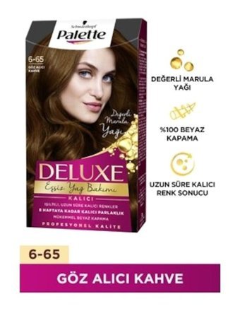 Schwarzkopf Palette Deluxe 6.65 Krem Saç Boyası 50 ml