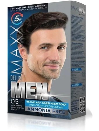 Maxx Deluxe Perfect Men 0.5 Amonyaksız Krem Erkek Saç Boyası 60 Ml