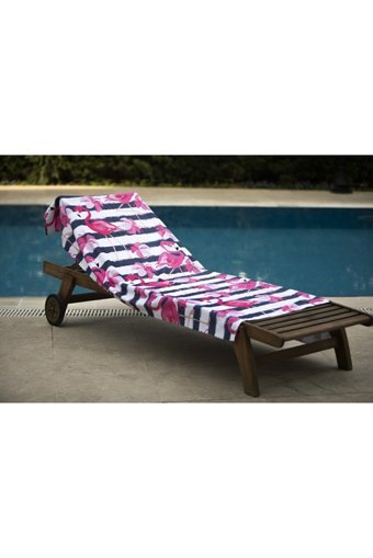 Yorkadesıgn Flamingo Pamuklu Plaj Havlusu Pembe