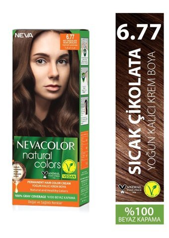 Nevacolor Natural Colors 6.77 Sıcak Çikolata Krem Saç Boyası 50 Ml