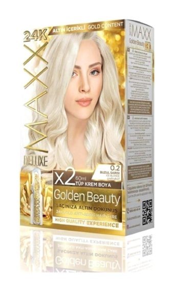 Maxx Deluxe Golden Beauty 0.2 Buzul Sarısı Krem Saç Boyası 60 Ml