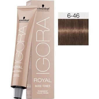 Schwarzkopf Igora Royal Nude Tones 6.46 Koyu Kumral Bej Çikolata Krem Saç Boyası 60 ml