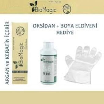BioMagic Keratin & Argan Yağı 8876 Açık Kumral Bakır Organik Amonyaksız Krem Saç Boyası 60 Ml