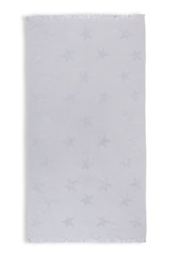 Gleam Atelier Star Bambu Pamuklu Plaj Havlusu Gri