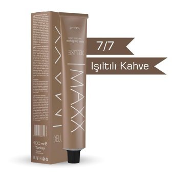 Maxx Deluxe 7.7 Işıltılı Kahve Krem Saç Boyası 100 Ml