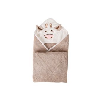 Wonderland Giyilebilir Polyester Çocuk Plaj Havlusu Kahverengi