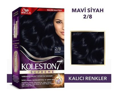 Wella Koleston Supreme 28 Mavi Siyah Krem Saç Boyası 50 Ml