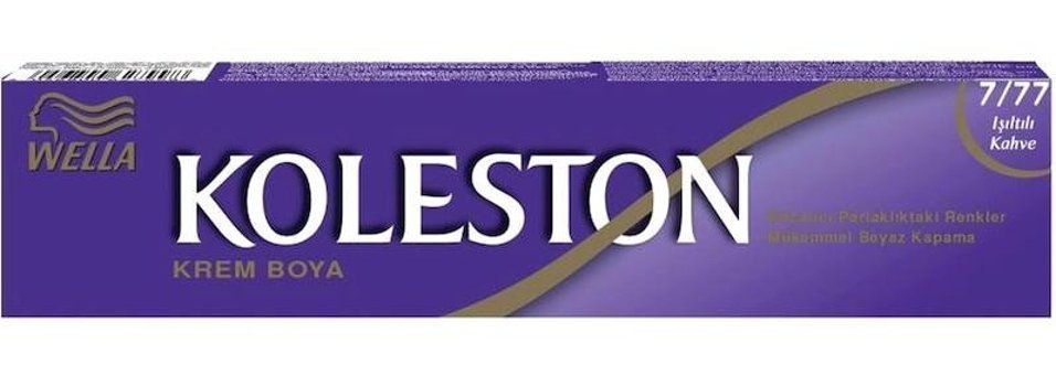 Wella Koleston Kit 7.77 Işıltılı Kahve Tüp Saç Boyası 50 Ml