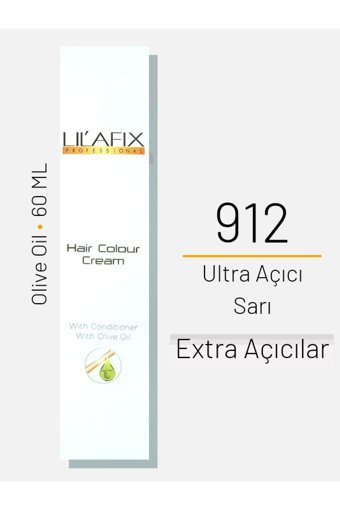 Lilafix Ultra Açıcı 912 Ultra Açıcı Sarı Krem Saç Boyası 60 ml