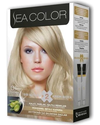 Sea Color Set 0.1 Platin Sarı Krem Saç Boyası 50 ml