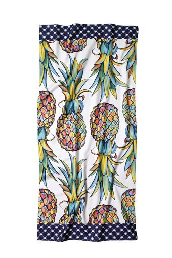 Yorkadesıgn Ananas Mikrofiber Plaj Havlusu Çok Renkli