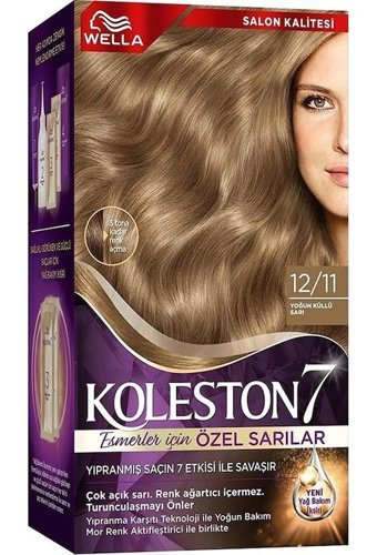 Wella Koleston Supreme 12.11 Yoğun Küllü Sarı Saç Boyası Krem Saç Boyası 50 Ml